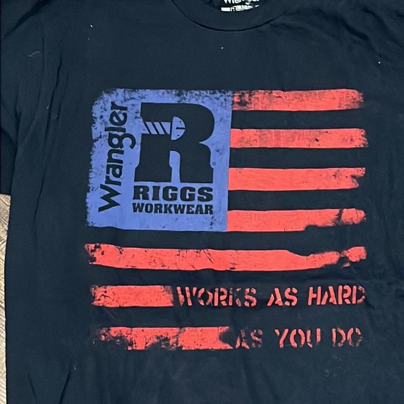 Wrangler Men’s American Flag T-Shirt Size M - Picture 2 of 4